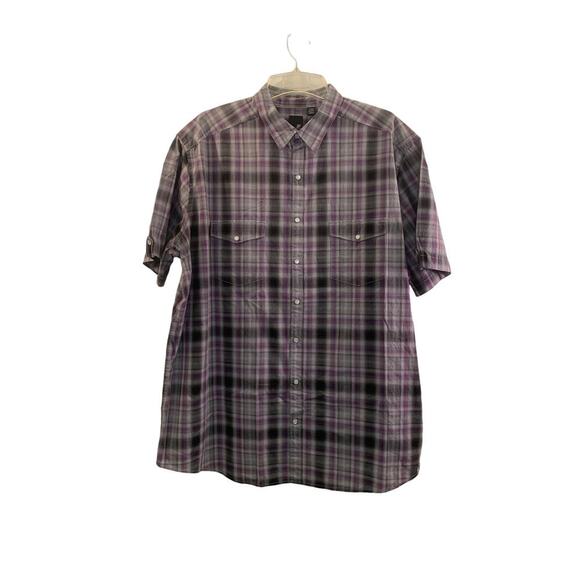 JF J FERRAR Men’s Snap Button Short Sleeve Shirt / Size: 2XLT - Picture 1 of 8